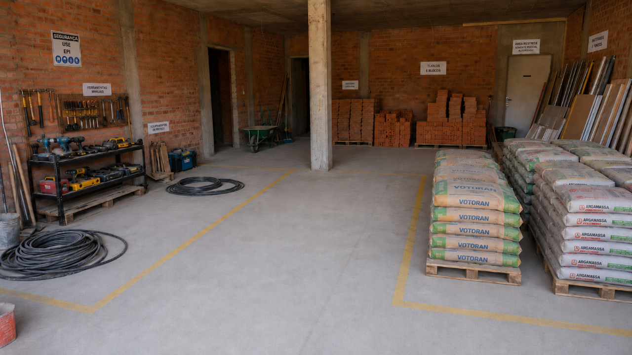 Obra organizada com Método Bauser
