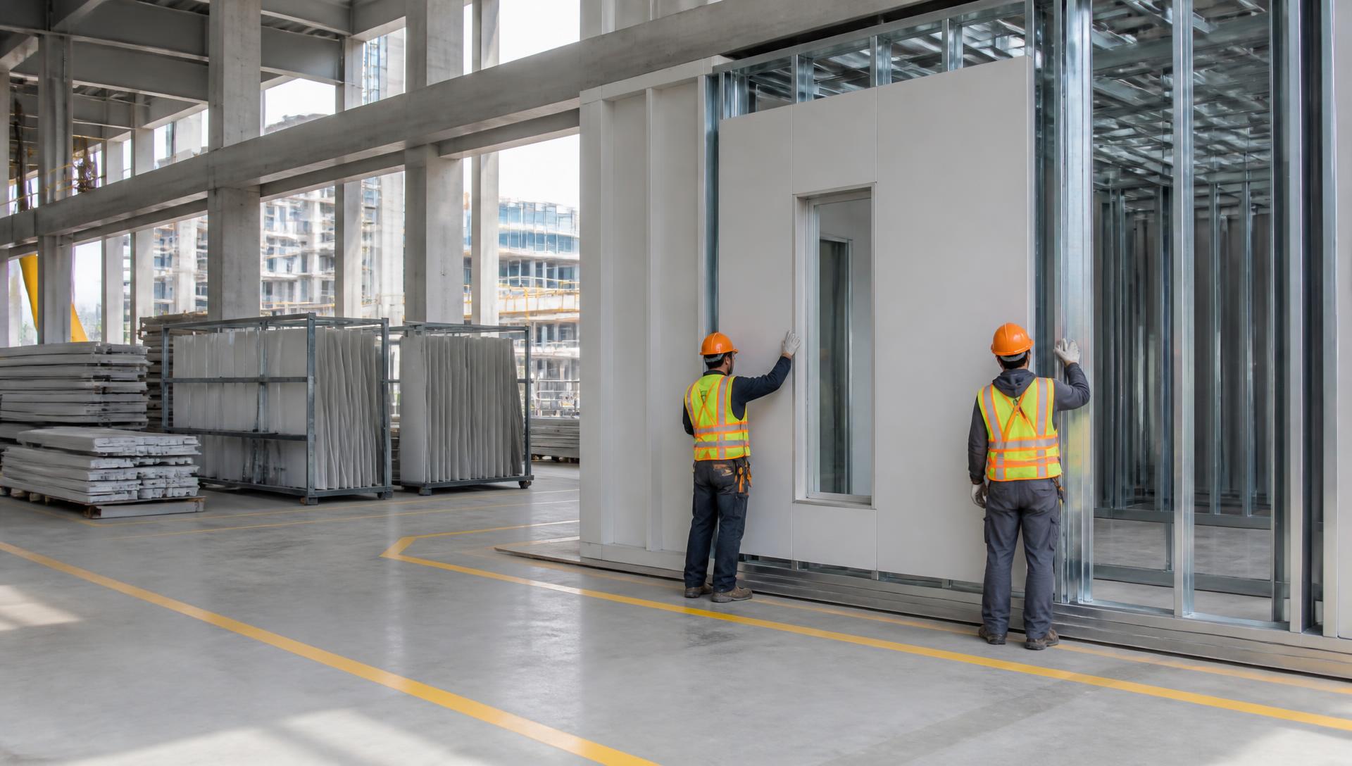 Obra organizada com Industrialização Bauser
